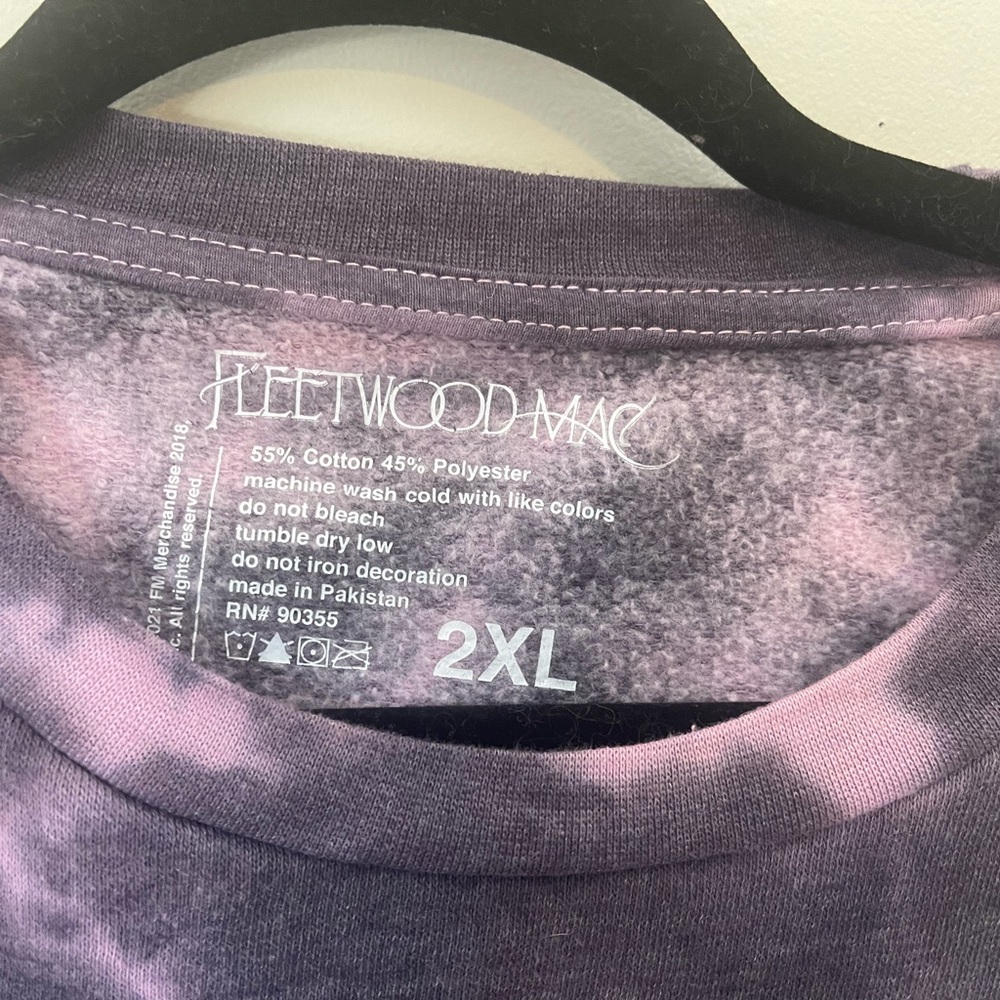 Fleetwood Mac Tie-Dye Sweater - Purpley Pink and Black Size 2XL XXL EUC - Picture 5 of 5